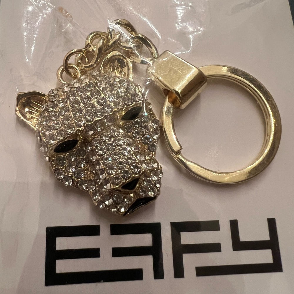 Gold EFFY Panther Keychain